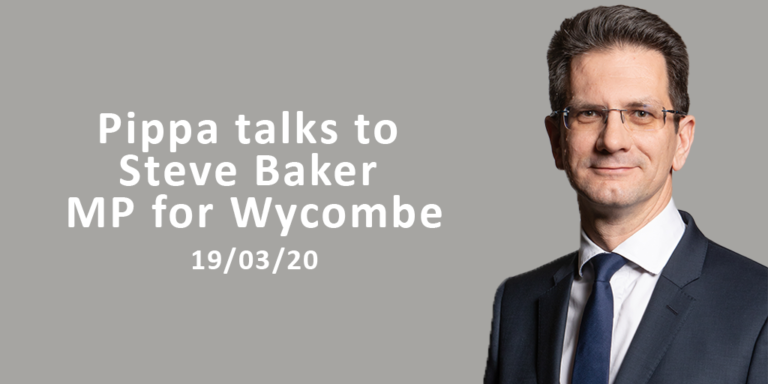 Read more about the article Coronavirus: Pippa talks to Steve Baker MP for Wycombe