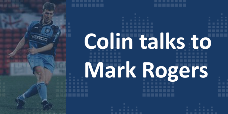 Colin talks to Ex Wycombe Wanderers player Mark Rogers