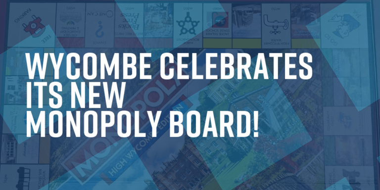 Read more about the article Wycombe celebrates its new Monopoly board!